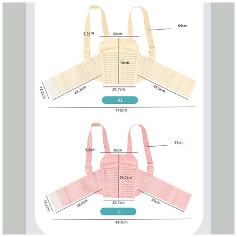 Fascia Di Supporto Per Gravidanza Regolabile - Rosa, Supporto Per La Schiena Con Spalline L - Foto 6