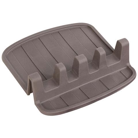 Porta Cucchiaio Compatto In Silicone Antiscivolo 15x14 Cm, Taupe - Foto 1