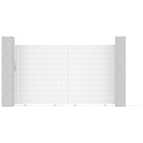 Cancello Scorrevole Eiger 3m, Altezza 180cm, Alluminio Bianco - Foto 1