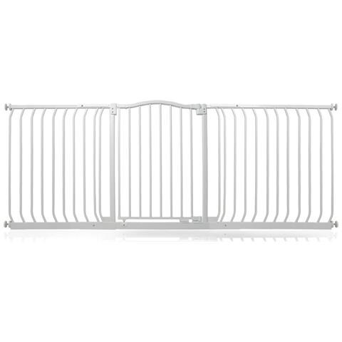 Safetots Cancelletto Di Sicurezza Con Parte Superiore Incurvata, 188cm - 197cm, Bianco Opaco - Foto 1