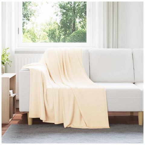Coperte da Pile 6 pcs Crema 170 x 130 cm Panno - Foto 2