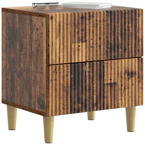 Armadio da Notte 2 pcs Legno antico 43 x 34,5 x 48 cm - Foto 2