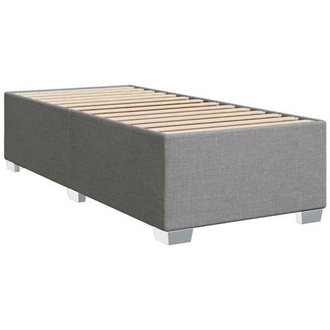 Letto box spring con materasso Grigio Chiaro 90 x 200 cm - Foto 10