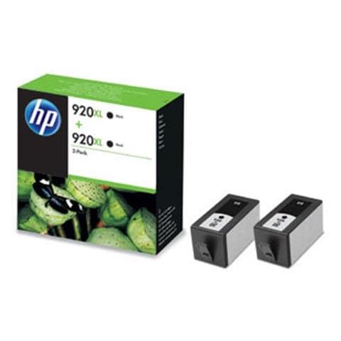 D8J47aE Cartuccia Ink Originale 920XL Nera Officejet 6000 ePrinter 7000 7500 Wide Capacità 2400 Pagine Confezione 2 pezzi - Foto 1