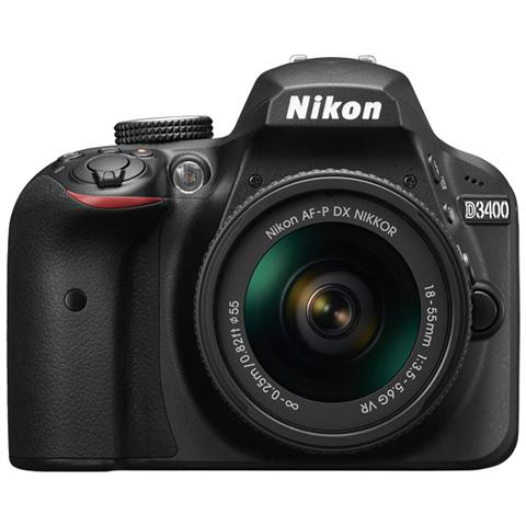 D3400 Nero Kit AF-P 18-55 mm VR + 70-300 mm Sensore CMOS DX 24Mpx Display 3" Filmati Full HD Bluetooth - Foto 2