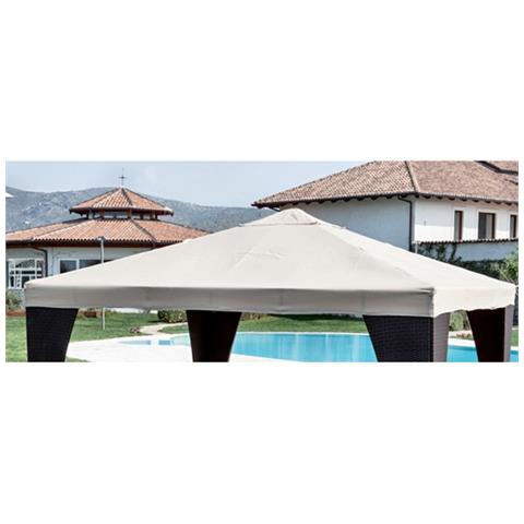 Top Copertura X Gazebo Legno 3x3poliest. bianc - Foto 2