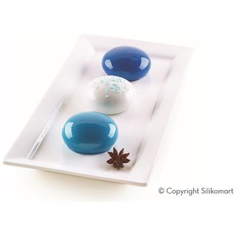 Stampo 6 Tortine Goccia Mini Creation Silicon 7cm Grigio Seta - Foto 2