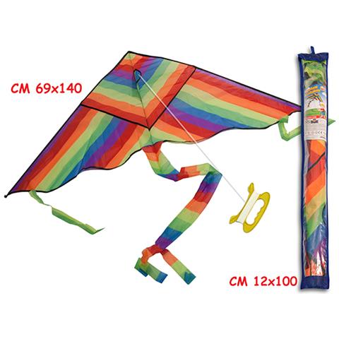 Aquilone Arcobaleno Con Una Maniglia In Sacca 140x69cm - Foto 1