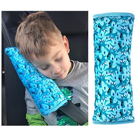 Cuscino Per Cintura Di Sicurezza Con Squali (shark) - Lavabile In Lavatrice - Morbido E Confortevole - Alta Qualità - Protezione Copricintura Per Auto - Foto 1