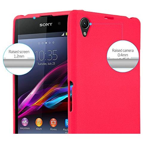 Custodia Compatibile Con Sony Xperia Z1 Compact In Frost Rosso - Coperchio Protettivo In Silicone Tpu Flessibile - Foto 2