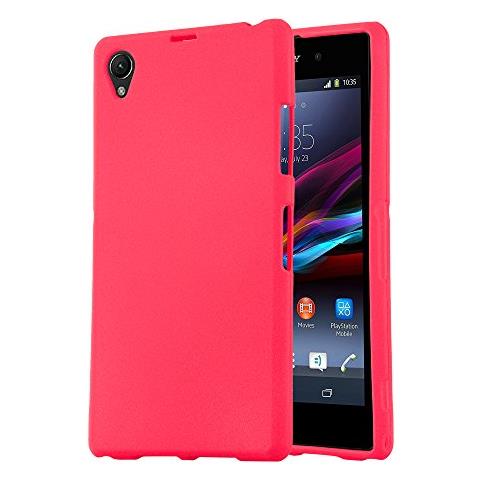 Custodia Compatibile Con Sony Xperia Z1 Compact In Frost Rosso - Coperchio Protettivo In Silicone Tpu Flessibile - Foto 1