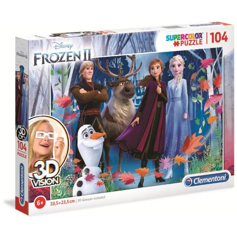CLM20611 Puzzle 3D da 104 pezzi - Frozen 2 - Foto 1