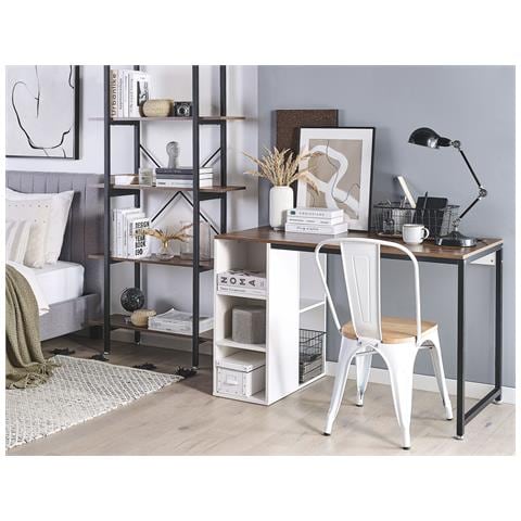 Scrivania Dese Marrone/ Bianco 120 Cm 60 Cm - Foto 9