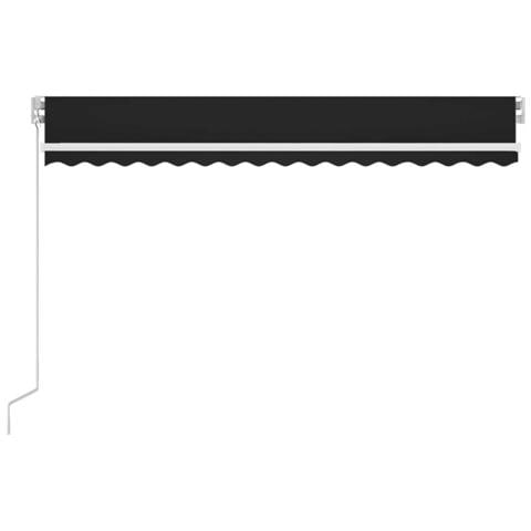 Tenda da Sole Retrattile Manuale con LED 400x300 cm Antracite - Foto 7