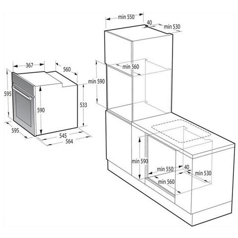Forno Elettrico da Incasso BSA65226AB Capacità 77 L Multifunzione Ventilato Cottura a Vapore Potenza 3500 W Colore Nero - Foto 10
