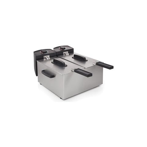Double Fryer Friggitrice Doppia 2x3 Litri Colore Silver - Foto 1