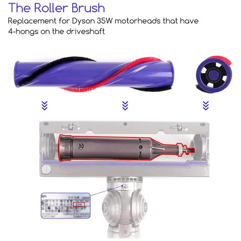 Rullo Spazzola Compatibile Con Dyson V6/v7 - Foto 8