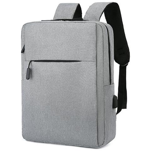 Zaino Business Casual Multifunzionale Con Porta Di Ricarica Usb Integrata Grigio Chiaro - Foto 1