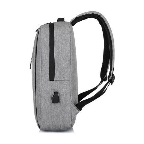 Zaino Business Casual Multifunzionale Con Porta Di Ricarica Usb Integrata Grigio Chiaro - Foto 2