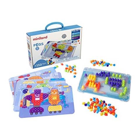 Educational - Set Di Pannelli Forati Colorati Da 58 (150 Pezzi) Gioco Da Tavolo Per Bambini - Foto 1