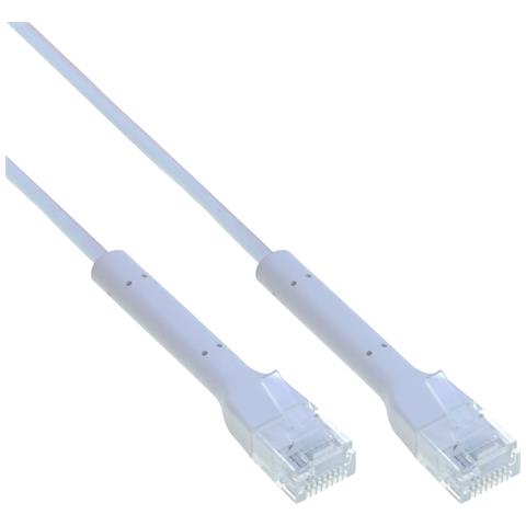 Cavo Slim Patch di Rete Pieghevole in Rame Cat. 6A U /UTP 2m Bianco - Foto 2