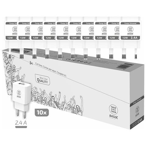 Pacchetto Basik Basik Da 10 Carichi A Parete 1 Porta Usb 12w - Foto 1