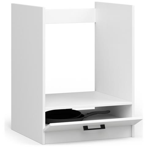 Mobile da cucina per incasso del forno OLIWIA, 1 anta, 60x55x82 cm, Colore Bianco - Foto 2