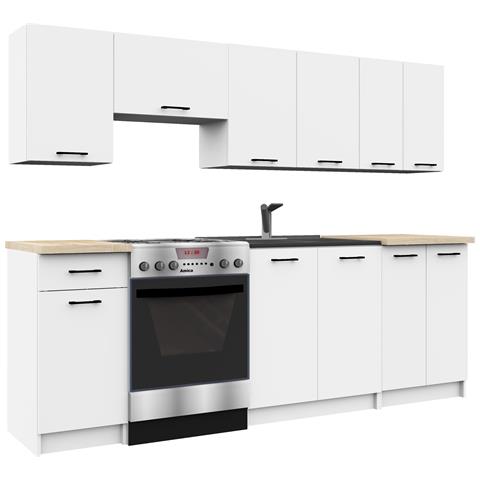 Mobile da cucina per incasso del forno OLIWIA, 1 anta, 60x55x82 cm, Colore Bianco - Foto 6