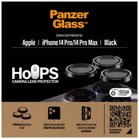 Camera Rings iPhone 14 Pro / 14 Pro Max Pellicola proteggischermo trasparente Apple 1 pz - Foto 2