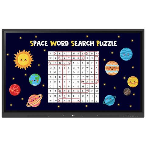 CreateBoard lavagna interattiva 165,1 cm (65") 3840 x 2160 Pixel Touch screen Nero USB / RF Wireless - Foto 1