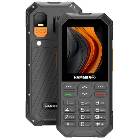 Telefono Resistente 6 Lte Ip68 Rete 4g Batteria 2500mah, Nero / Arancione - Foto 1