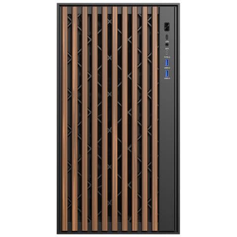 Case Woody TowerATX / Micro-ATX / Mini-ITX 2 Porte USB 3.2 Colore Nero - Foto 2