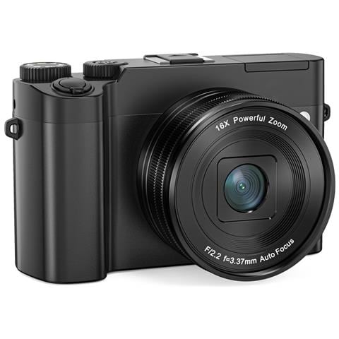 Fotocamera Digitale 4k Con Fotocamera Anteriore E Posteriore, Scheda Di Memoria Da 32 Gb (dc218) - Foto 2