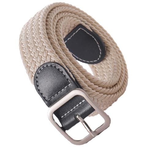 Cintura Elastica Invisibile Per Jeans E Pantaloni - Cintura Elastica Senza Fibbia Da 2,5 Cm Beige - Foto 3
