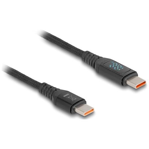 Cavo per Dati e Ricarica Rapida USB 2.0 USB Type-C maschio per maschio PD 3.1 140 W con indicazione di potenza da 1,20 m - Foto 1