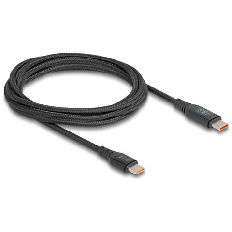 Cavo per Dati e Ricarica Rapida USB 2.0 USB Type-C maschio per maschio PD 3.1 140 W con indicazione di potenza da 1,20 m - Foto 4