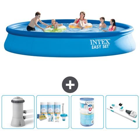 Piscina Fuori Terra - In Giro - 457x84 Cm - Blu - Include Accessori Coordinati A1220 - Foto 1