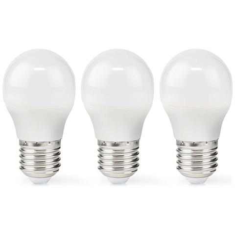 Confezione Da 3 Lampadine Led 4,9 W E27 G45 470 Lm Smerigliato Stile Retrò, Bianco - Foto 1
