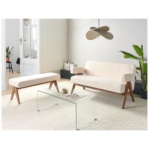 Set Da Salotto Tamre Bouclé Bianco Sporco/ Marrone Scuro - Foto 1