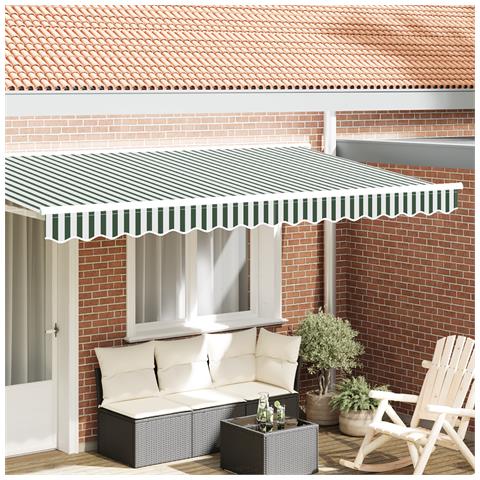 Sostituzione della mantovana per tenda Verde e Bianco - Foto 2