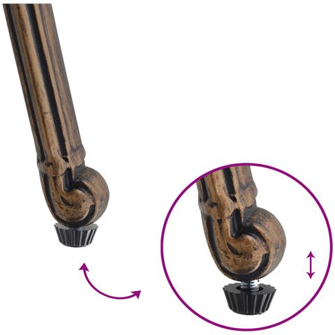 Sdraio da giardino  2 pz in alluminio di bronzo - Foto 9