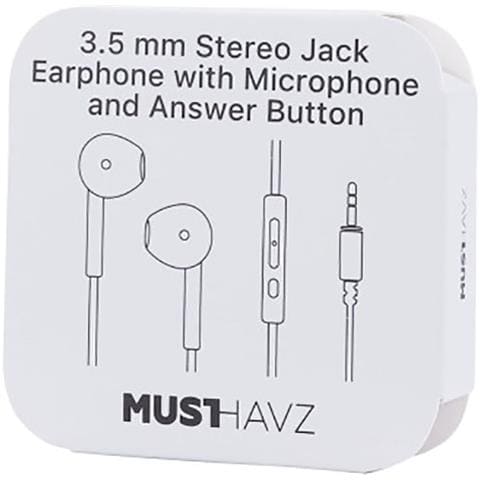 Cuffie Con Filo Jack 3,5 Mm Con Microfono E Telecomando Integrati, Bianco - Foto 2