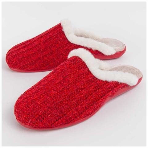 Pantofole Northome Louslip Rosse Rosso Tessuto - Foto 1