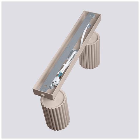 Lampada Da Parete Karbon Taupe Sl. 1763 - Minimalist Lampada A Soffitto Talpa 16.5x30x6.5 Cm - Foto 8