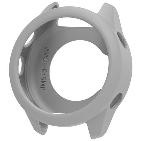 Custodia Protettiva In Silicone Compatibile Con Garmin Forerunner 570 (47mm) - Grigio - Foto 1