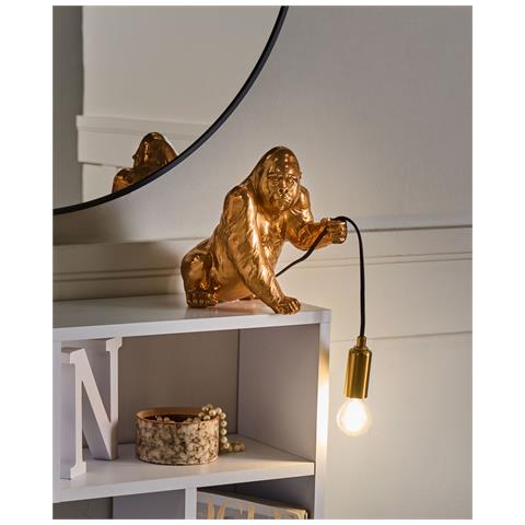Lampada Da Tavolo Gorilla Harambe Oro - Foto 1