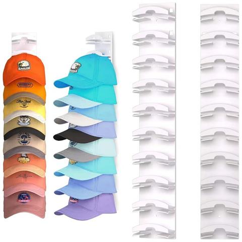 Organizzatore Da Parete Multistrato Per Cappellini Da Baseball - Porta Cappelli Facile Da Installare White - Foto 1