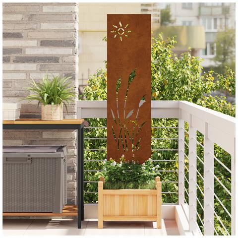 Pannello Decorativo da Giardino Altro Ruggine 32 x 140 cm - Foto 2