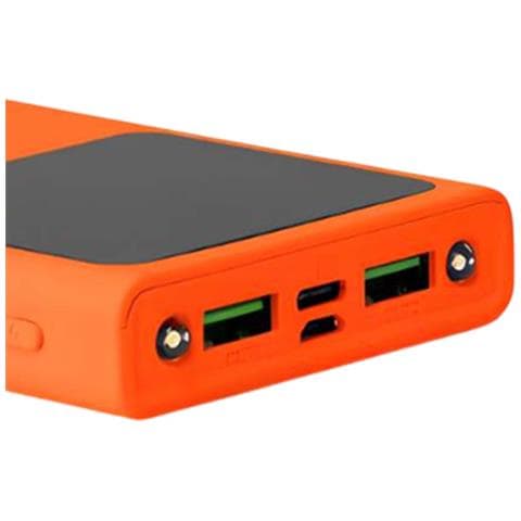 Powerbank 10.000mah Usb Qc Out E Usb-c Pd In/out Con Micro-usb In, Arancione - Foto 2