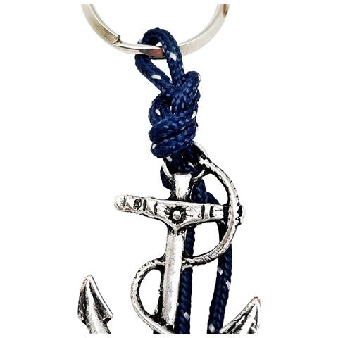 Set Di Bracciale E Portachiavi Da Marinaio In Paracord Di Diaspro Blu - Foto 5